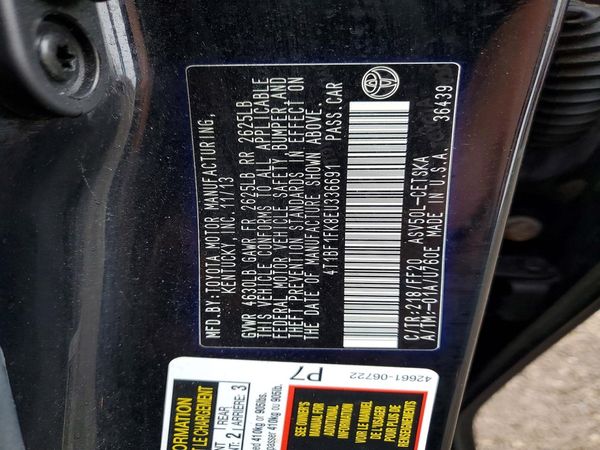 2014 TOYOTA CAMRY