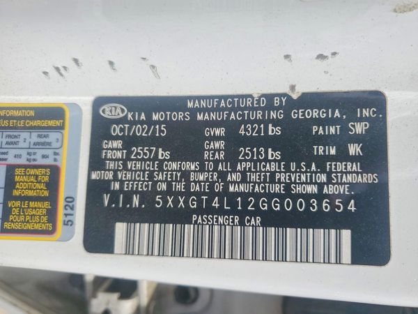 2016 KIA OPTIMA GL