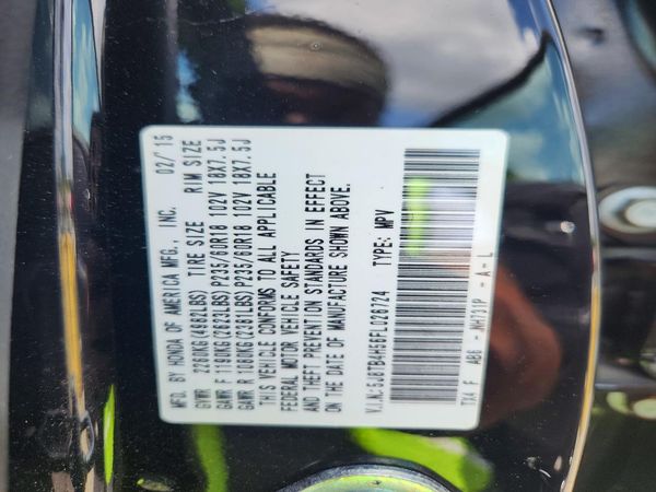 2015 ACURA RDX Technology Package
