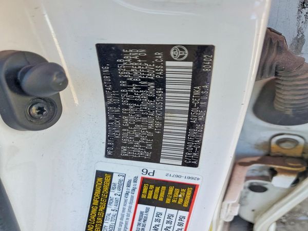 2012 TOYOTA CAMRY