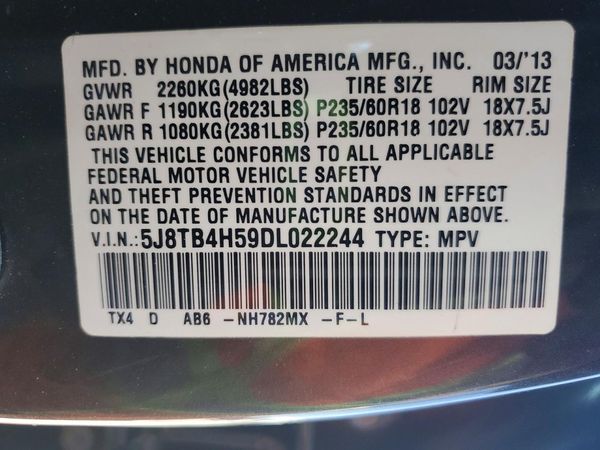 2013 ACURA RDX