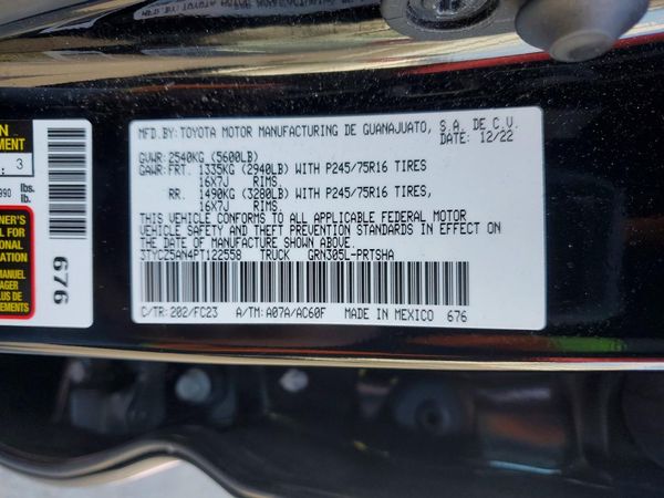 2023 TOYOTA TACOMA SR5