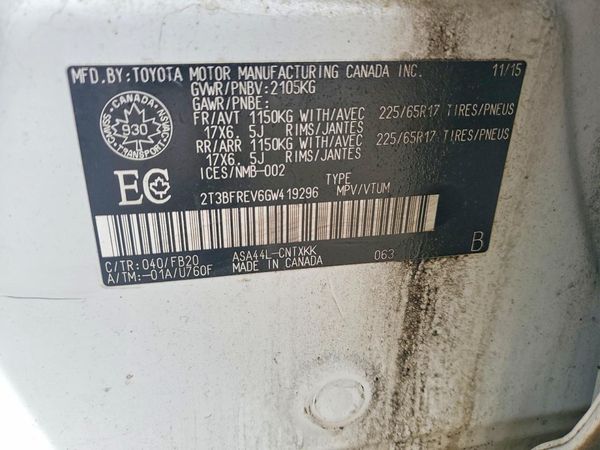 2016 TOYOTA RAV4 LE (X Grade)