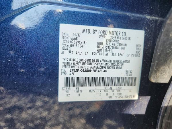2017 FORD EDGE SEL