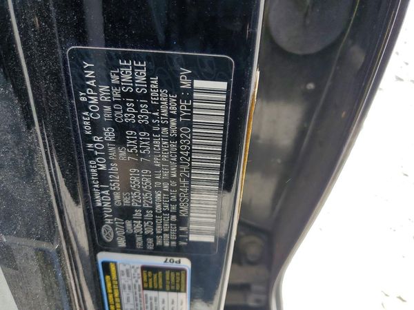 2017 HYUNDAI SANTA FE TOP