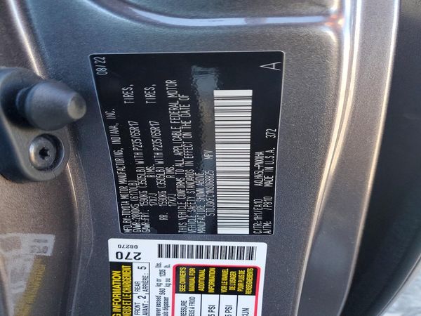 2022 TOYOTA SIENNA