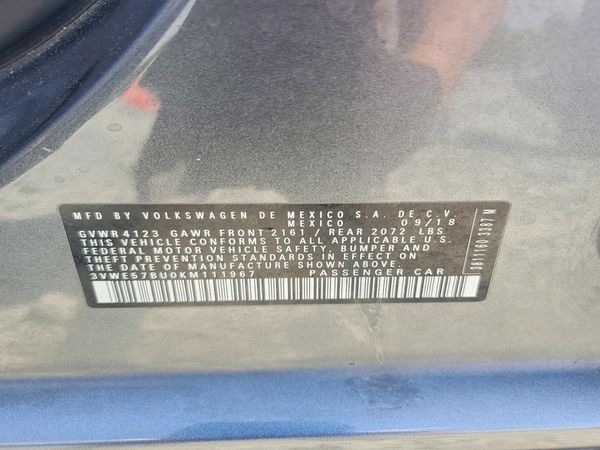 2019 VOLKSWAGEN JETTA