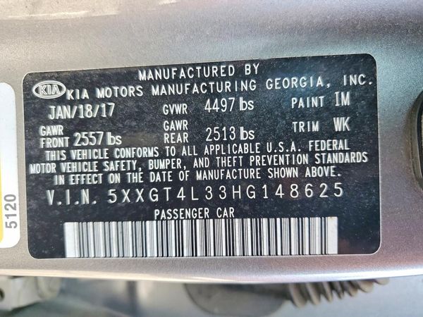 2017 KIA OPTIMA