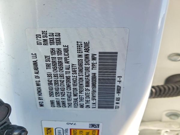 2021 HONDA PILOT LX