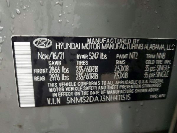 2022 HYUNDAI SANTA FE SEL