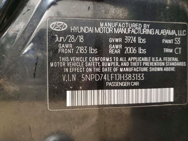 2018 HYUNDAI ELANTRA