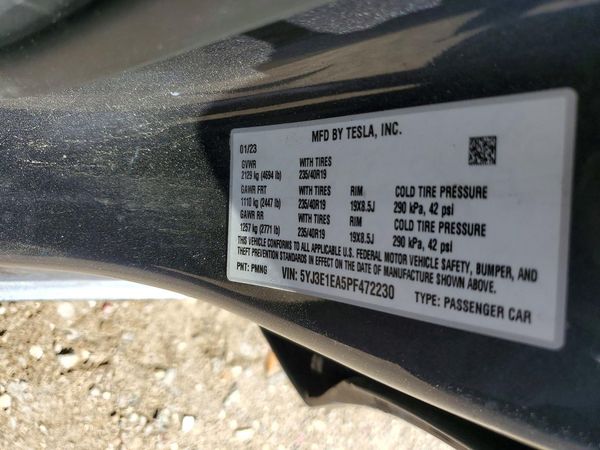 2023 TESLA MODEL 3