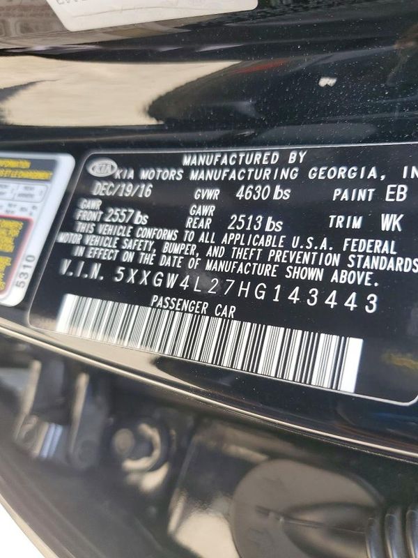 2017 KIA OPTIMA 2.0T SX