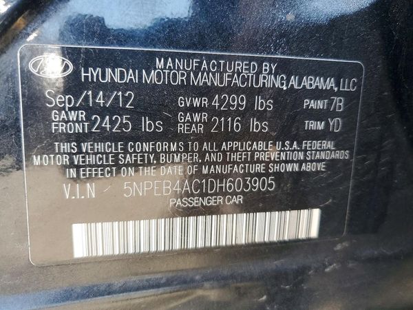 2013 HYUNDAI SONATA GLS/ GLS Popular
