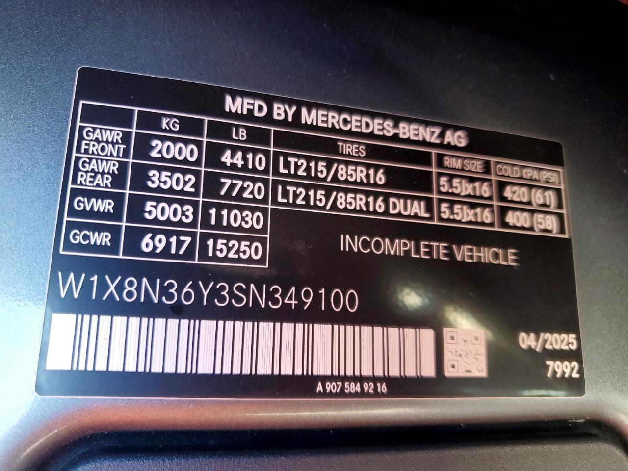 2025 MERCEDES-BENZ SPRINTER 907 (VS30)