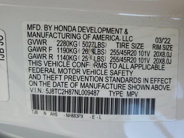 2022 ACURA RDX