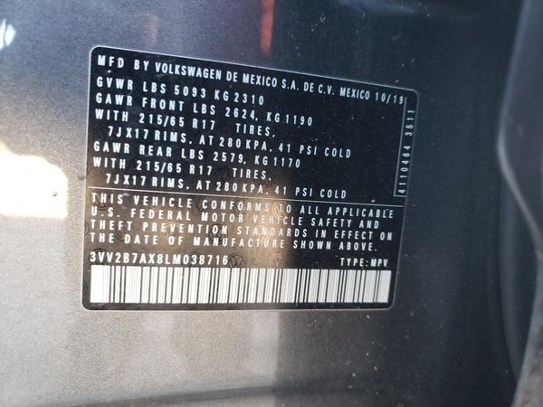 2020 VOLKSWAGEN TIGUAN