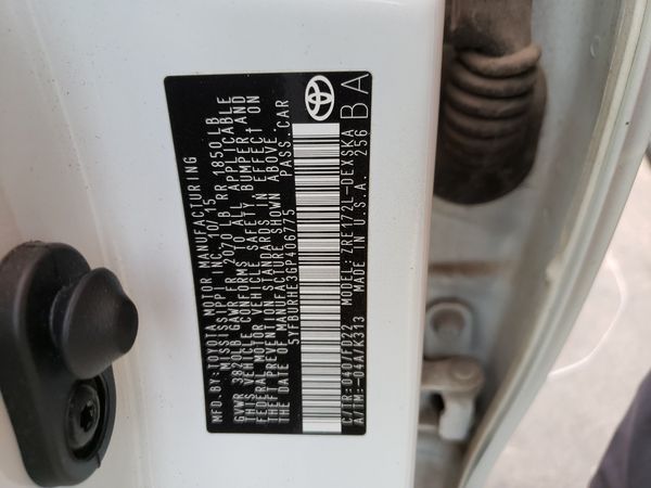 2016 TOYOTA COROLLA L/LE