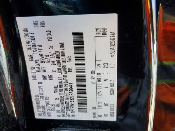 2020 FORD F150
