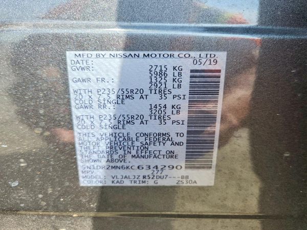 2019 NISSAN PATHFINDER