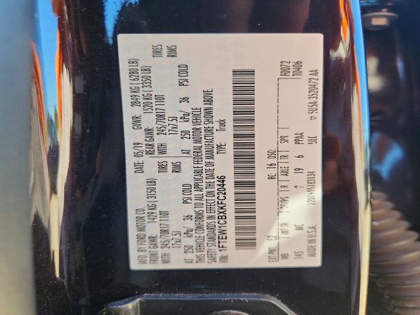 2019 FORD F150