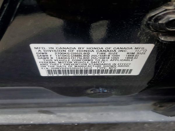 2013 ACURA MDX