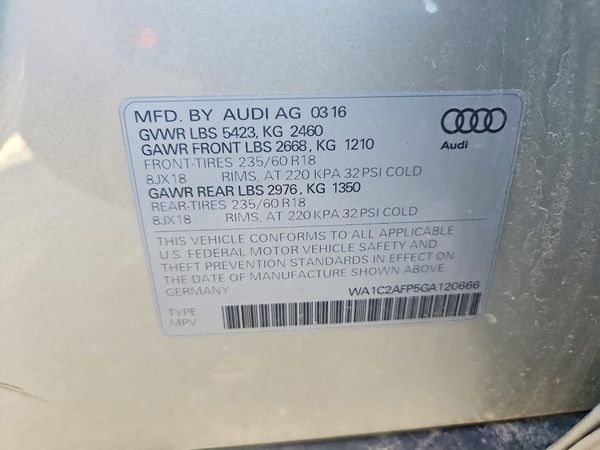 2016 AUDI Q5
