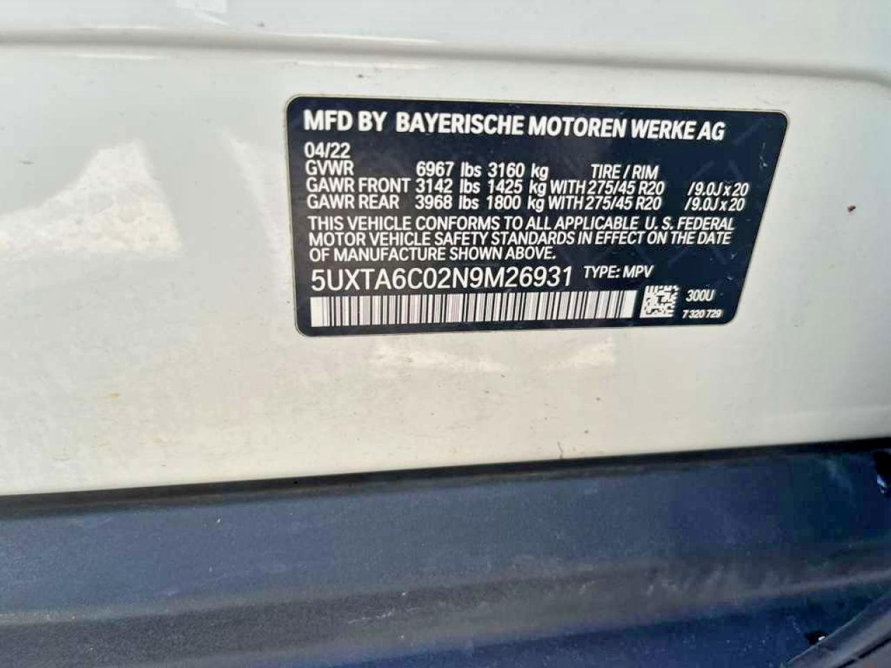 2022 BMW X5 xDrive45e