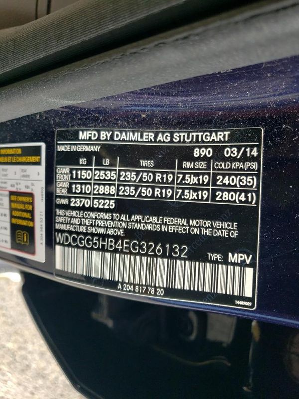 2014 MERCEDES-BENZ GLK GLK350
