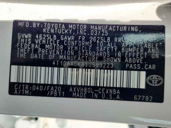 2025 TOYOTA CAMRY