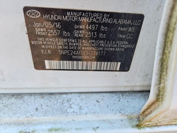 2016 HYUNDAI SONATA