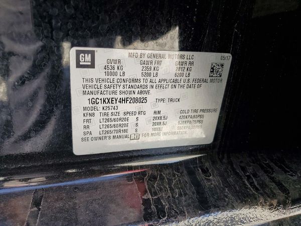 2017 CHEVROLET SILVERADO High Country