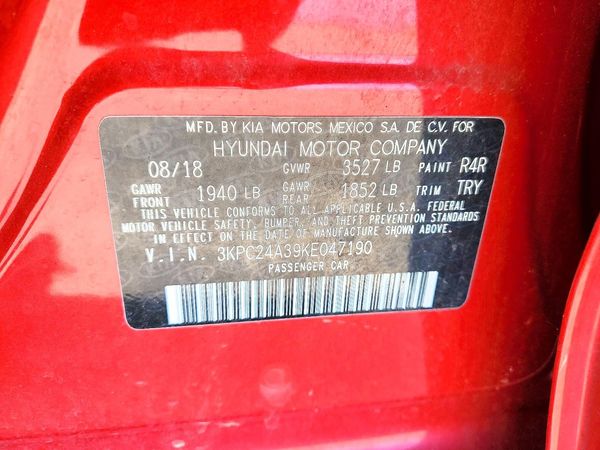 2019 HYUNDAI ACCENT SE and SEL