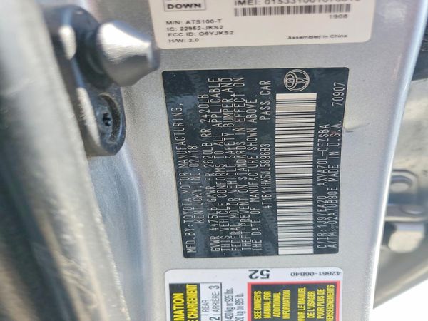 2018 TOYOTA CAMRY L/LE/SE/XLE