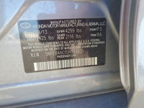 2013 HYUNDAI SONATA
