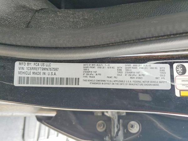 2021 RAM 1500 Big Horn, Lonestar