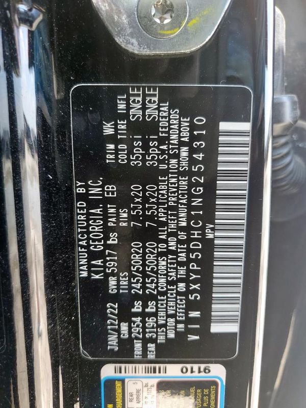 2022 KIA TELLURIDE SX
