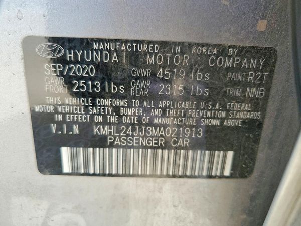 2021 HYUNDAI SONATA HYBRID