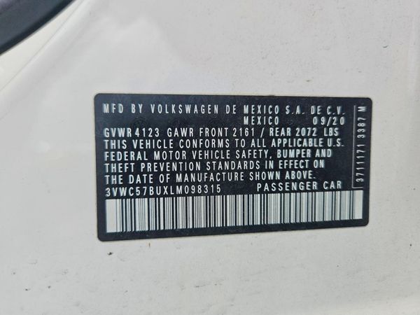 2020 VOLKSWAGEN JETTA S, SE, R-Line