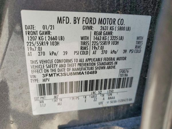 2021 FORD MUSTANG Premium — VINS