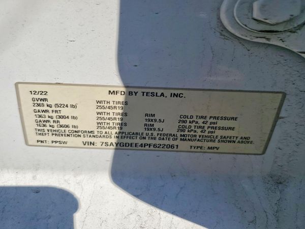 2023 TESLA MODEL Y