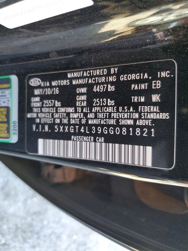 2016 KIA OPTIMA GL