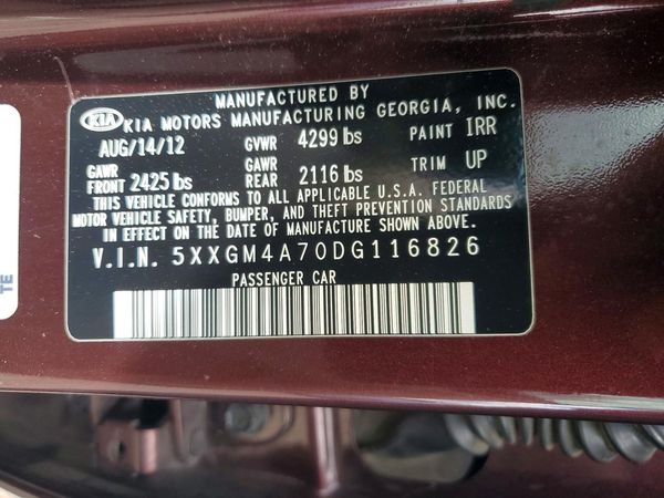 2013 KIA OPTIMA LX