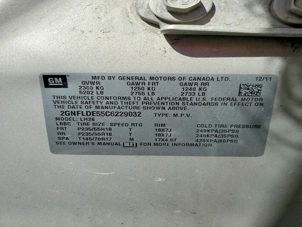 2012 CHEVROLET EQUINOX