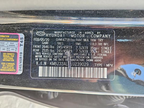 2020 HYUNDAI TUCSON