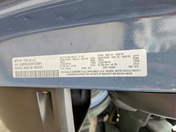 2022 RAM PROMASTER 3500 High Roof
