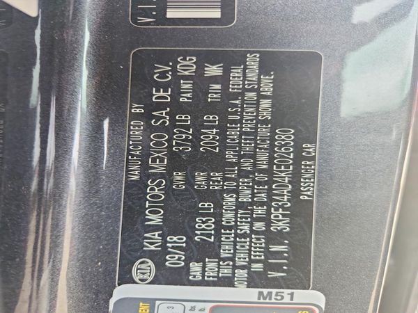 2019 KIA FORTE S/GT Line