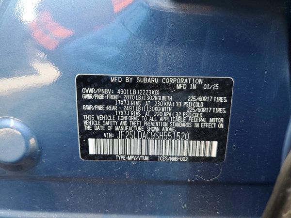 2025 SUBARU FORESTER Base Plus — VINS