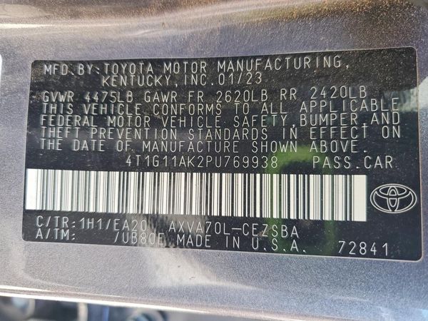 2023 TOYOTA CAMRY