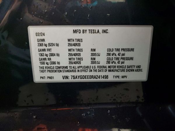 2024 TESLA MODEL Y